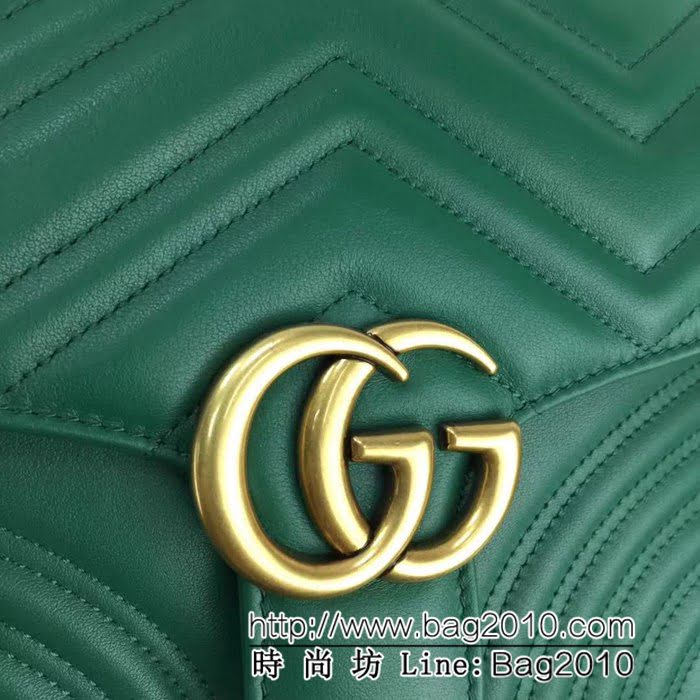 GUCCI古馳原單 新款專櫃品質高仿原單貨實物實拍498110 綠色手提單肩斜挎包 HY1114